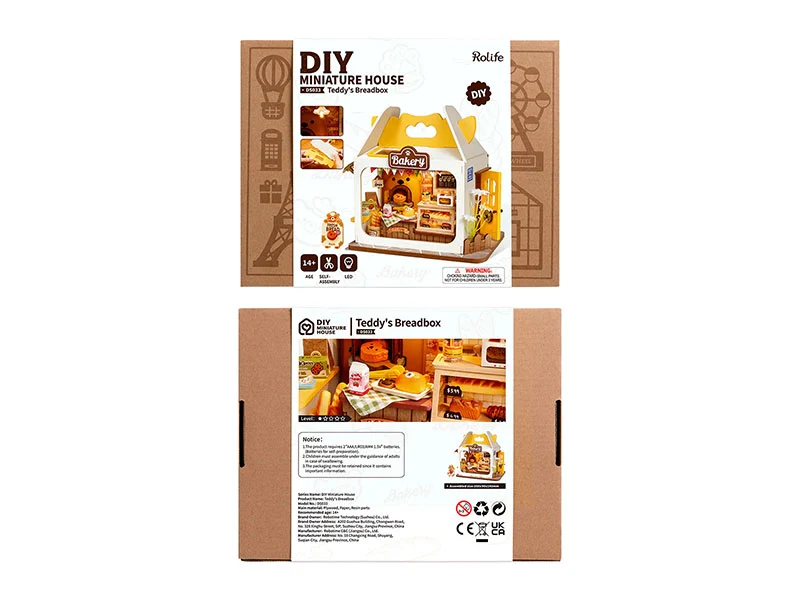 Boutique miniature Teddy's Breadbox DIY - Rolife