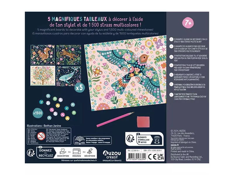 Mes Tableaux en strass - Auzou Créatif