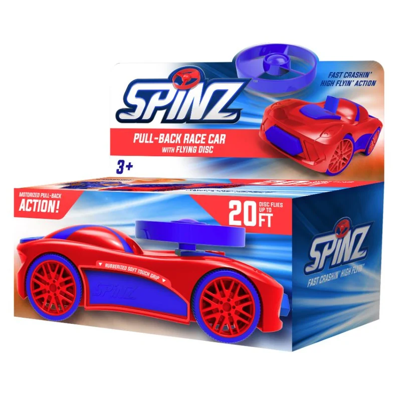 Spinz Pull back Race Car - includes ONE car
