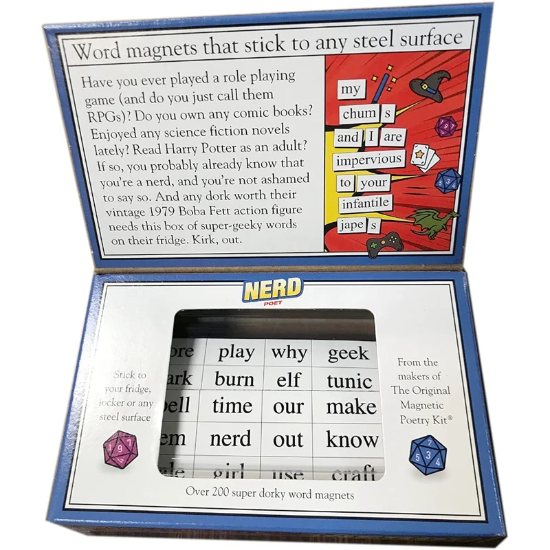 Nerd Poet - Magnetic Poetry