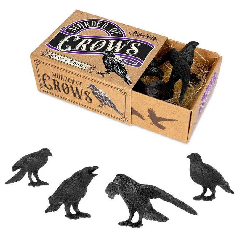 Murder of Crows - set of 4 figures
