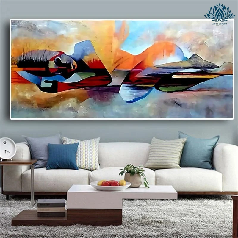 Tableau contemporain zen
