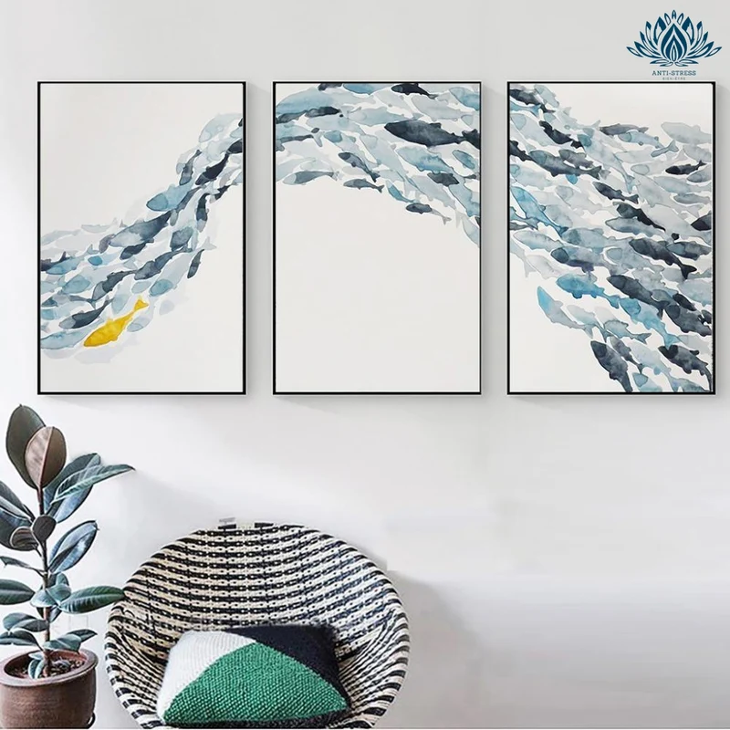 Tableau zen bleu