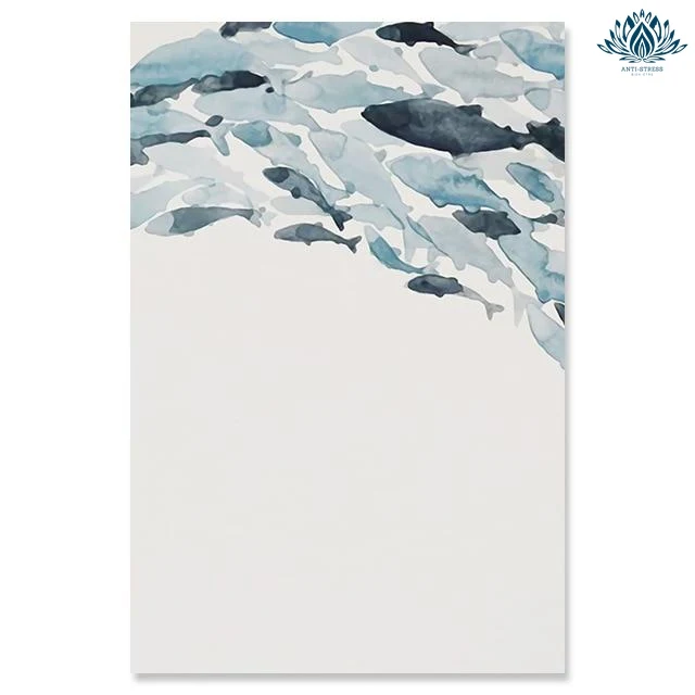 Tableau zen bleu