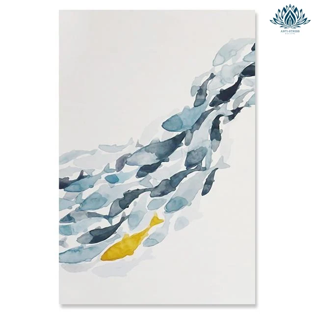 Tableau zen bleu