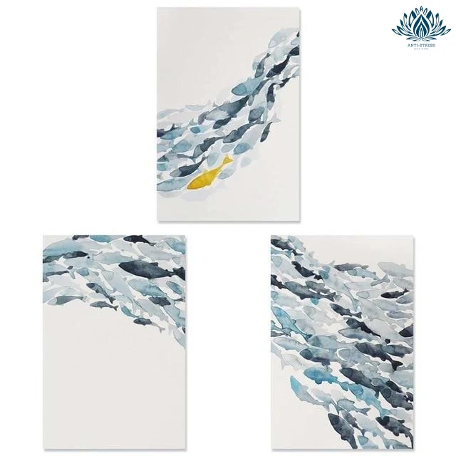 Tableau zen bleu