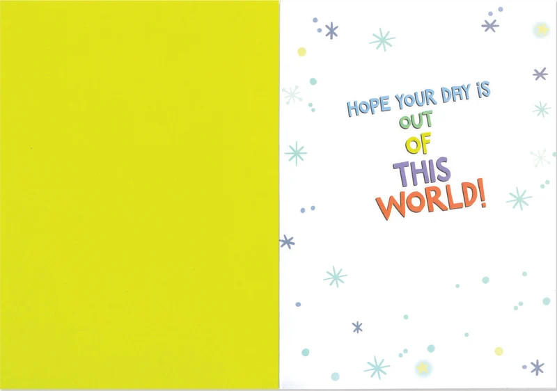 Peaceable Kingdom Constellation Cake Foil Greeting Card Decorative Stationery