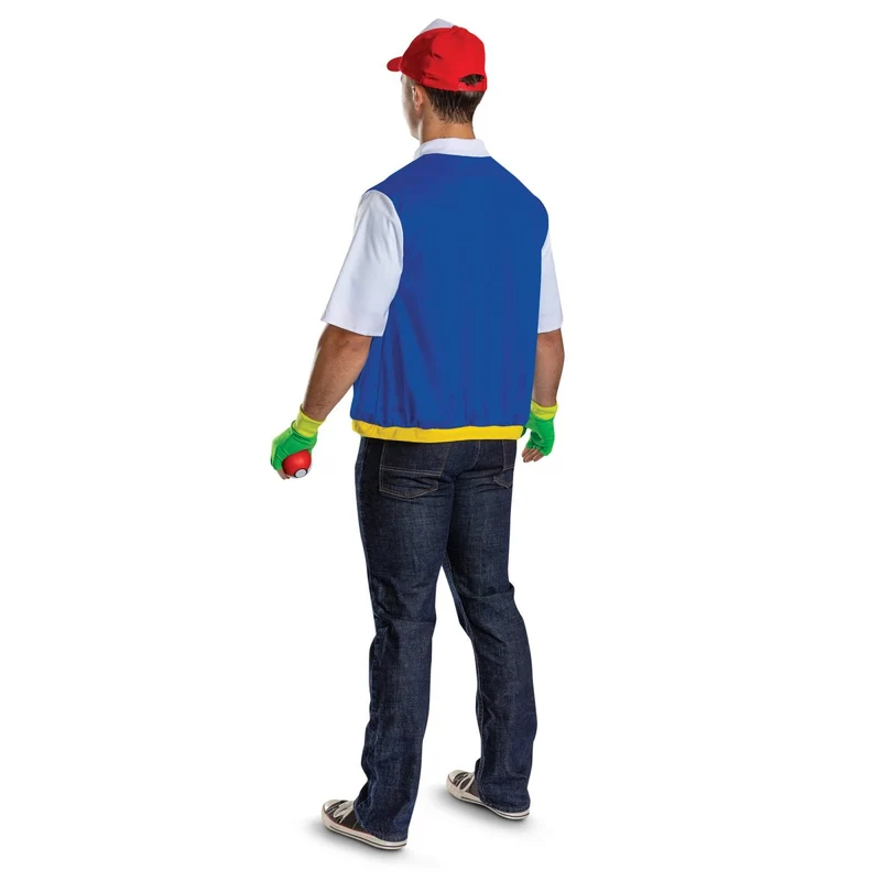 Pokémon Ash Ketchum Accessory Kit for Adults, Jacket, Hat, Gloves and Poké Ball