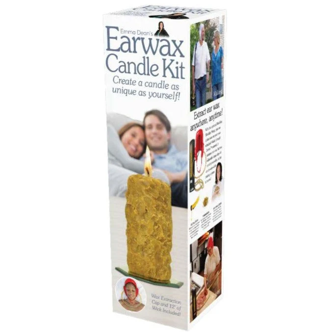 Prank Earwax Candle Kit - Wine Bottle Gift Box