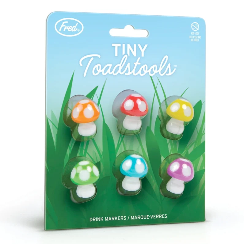 Tiny Toadstools Drink Charms-