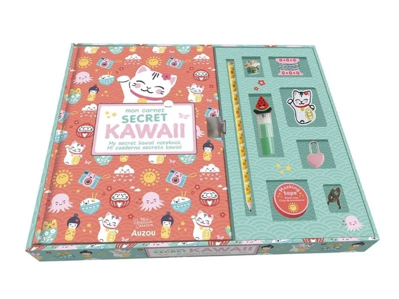 Ma papeterie créative - Mon carnet secret Kawaii - Auzou
