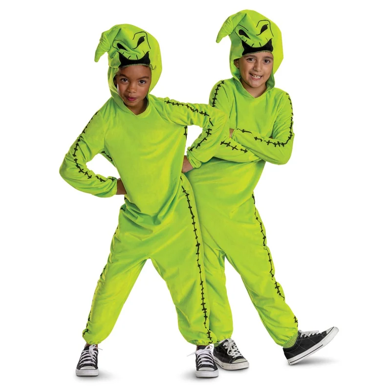 Nightmare Before Christmas Oogie Boogie Costume for Kids, Hooded Jumpsuit