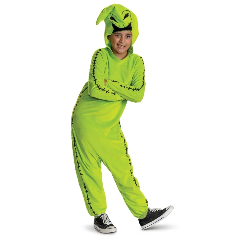 Nightmare Before Christmas Oogie Boogie Costume for Kids, Hooded Jumpsuit