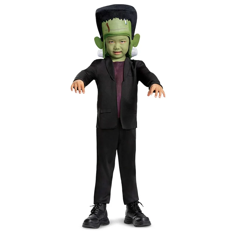 Frankenstein Costume for Toddlers, Jumpsuit and Headpiece