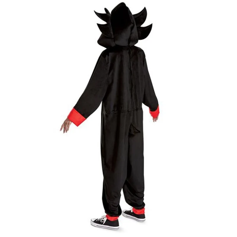 Sonic the Hedgehog Shadow Costume for Adults, Hooded Jumpsuit