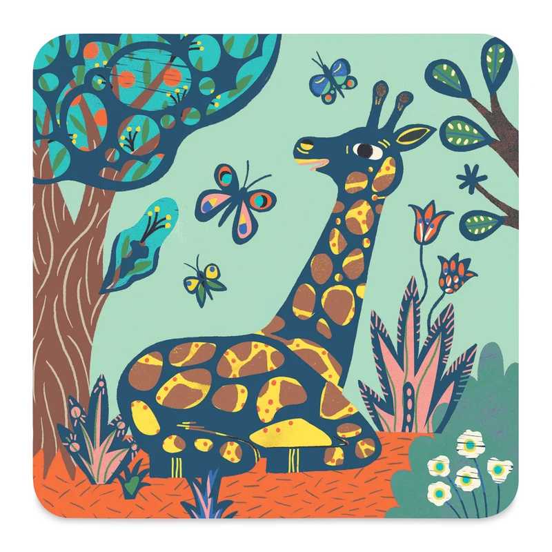 Big Animals Scratch Cards Activity