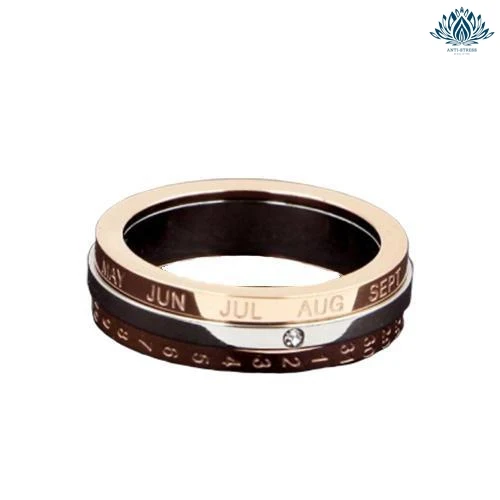 Bague anti-stress calendrier femme