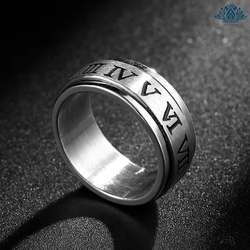 Bague anti-stress chiffres romains