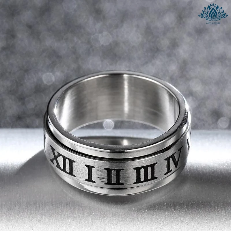 Bague anti-stress chiffres romains