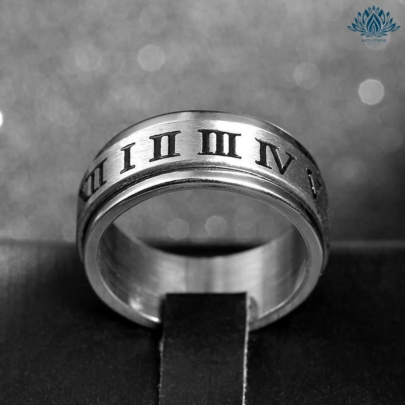Bague anti-stress chiffres romains