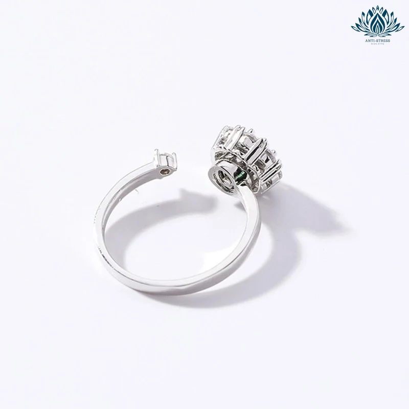 Bague anti-stress femme diamant