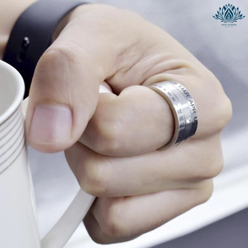 Bague anti-stress homme calendrier