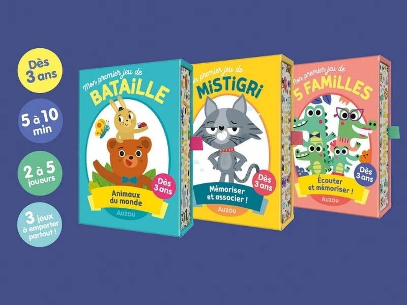 Coffret mes premiers jeux de cartes - Auzou
