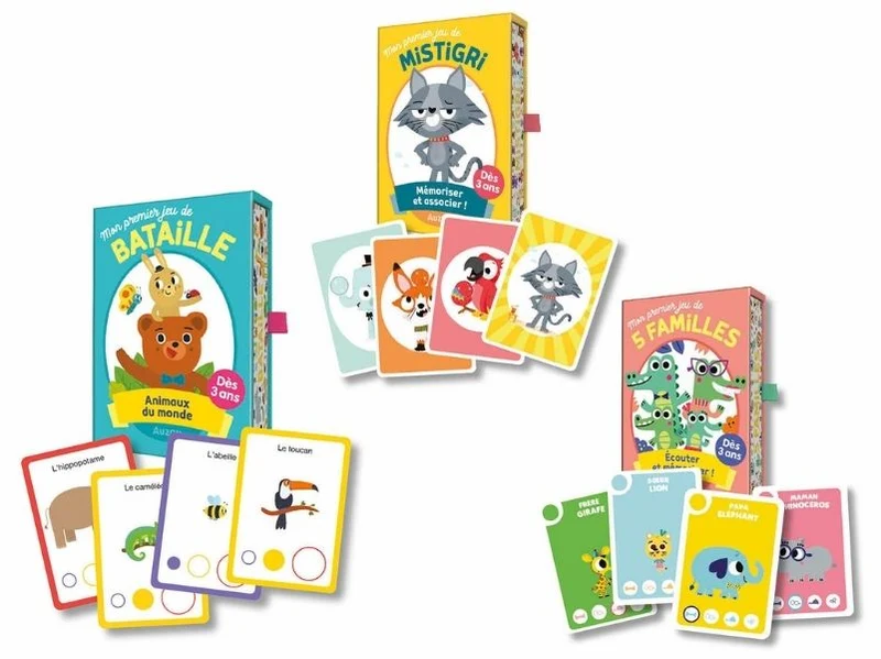 Coffret mes premiers jeux de cartes - Auzou