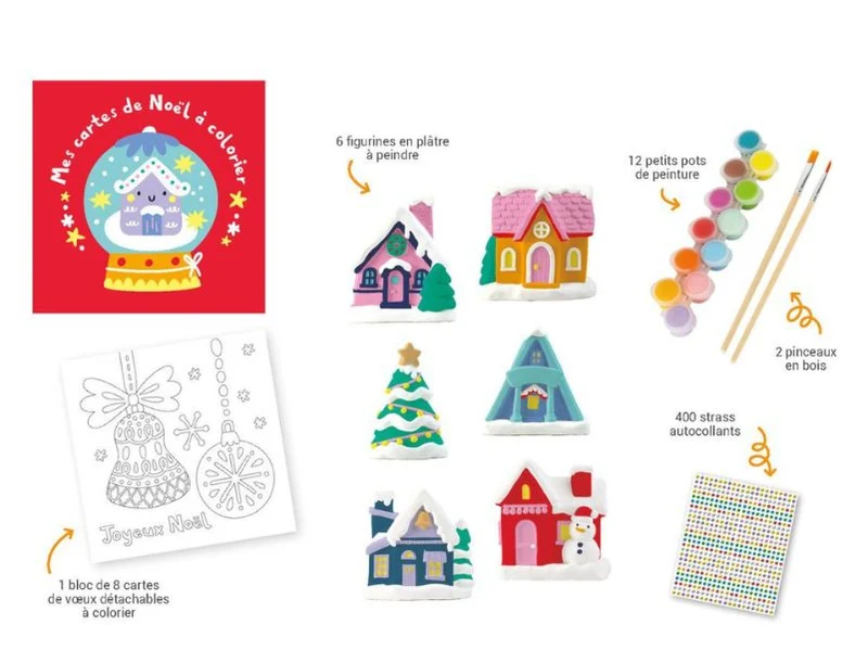 Mes jolies maisons de Noël à peindre - 1 2 3 Soleil