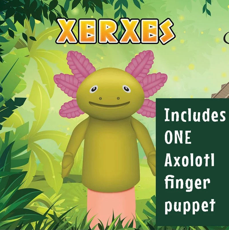 Finger Axolotl - 1 random color
