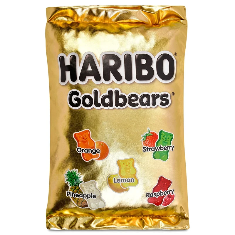 Haribo Gummy Bears Packaging Plush 17in Pillow