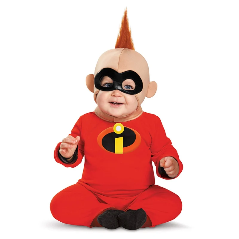 Incredibles Jack Jack Deluxe Costume for Babies, Disney, Jumpsuit and Headpiece