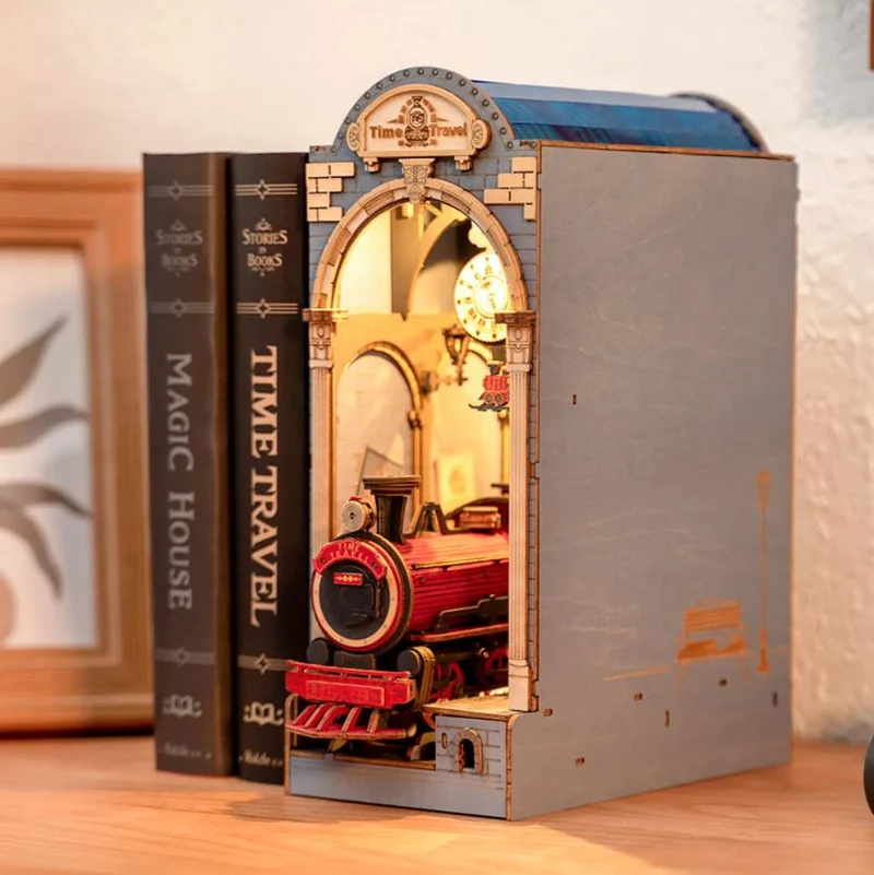 Time Travel Bookshelf Diorama - DIY kit