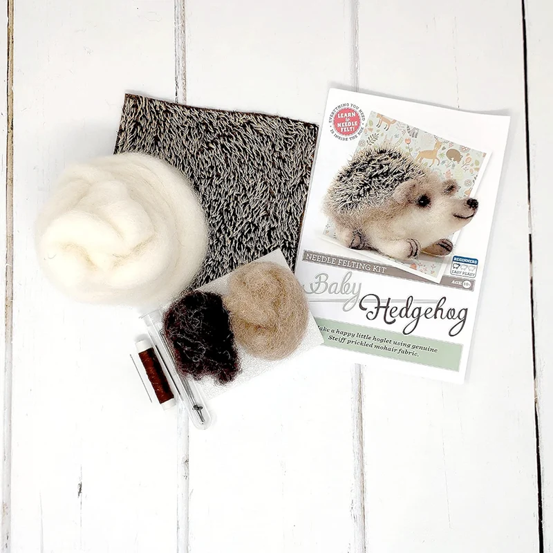 Baby Hedgehog Needle Felting Kit