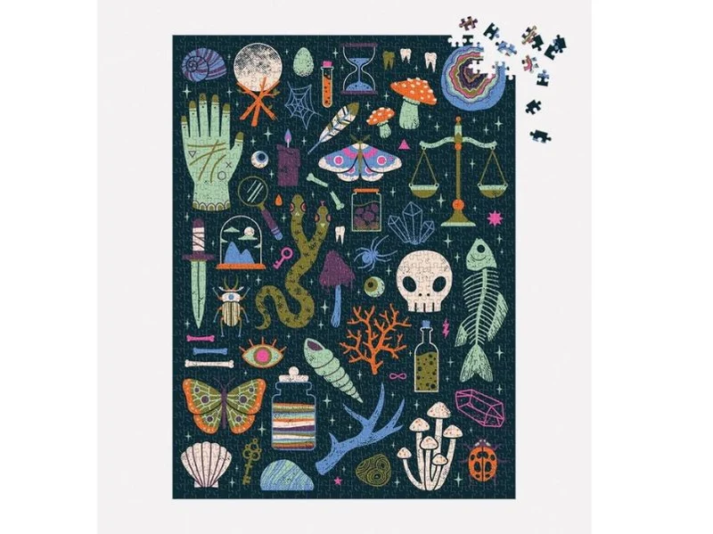 Puzzle Occult & Curious - 1000 pièces luminescent - Galison