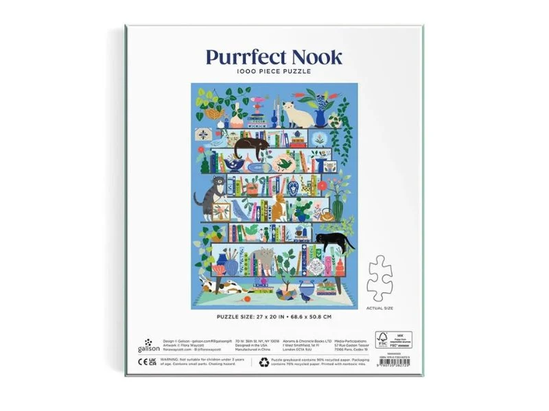 Puzzle Purrfect Nook - 1000 pièces - Galison