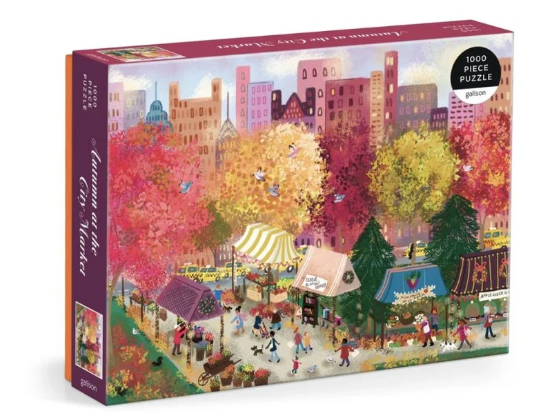 Puzzle Autumn at the city market - 1000 pièces - Galison