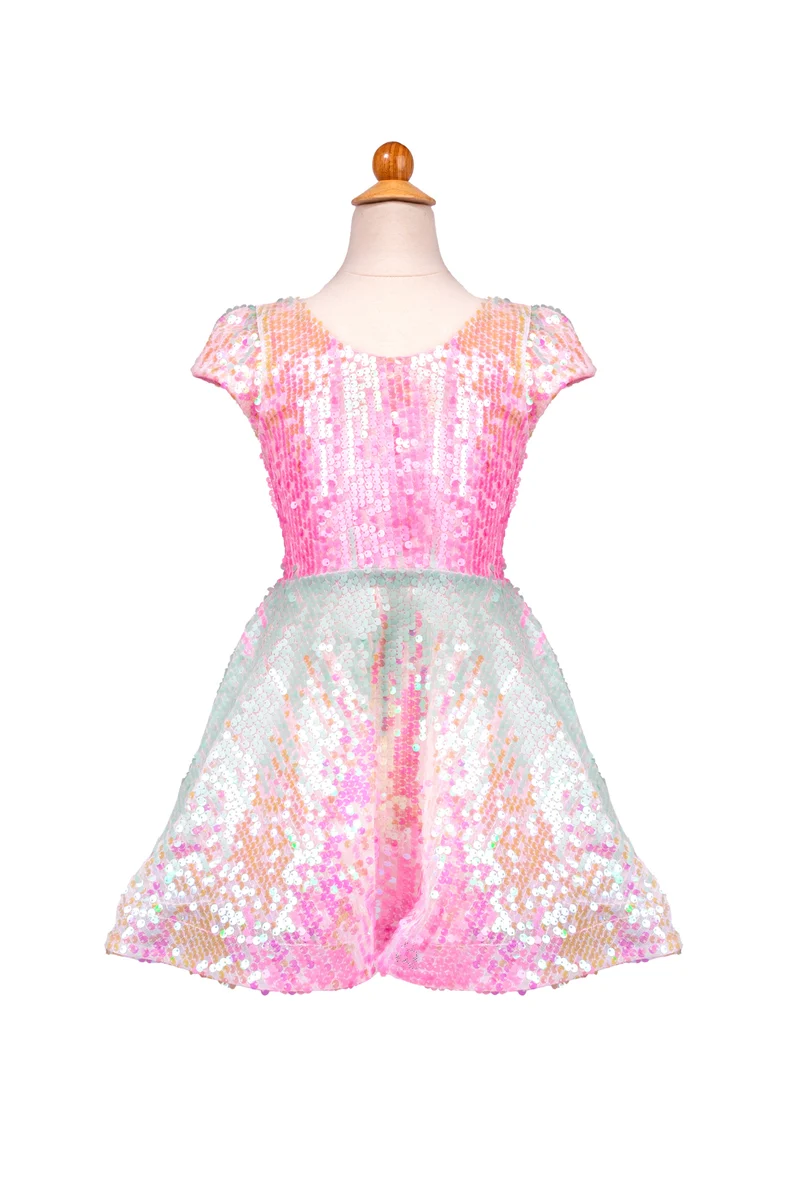 Sorbet Swirl Skater Dress, Size 3-4