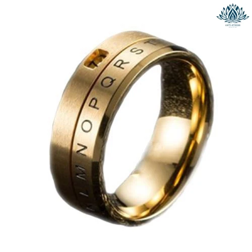 Bague anti stress or alphabet