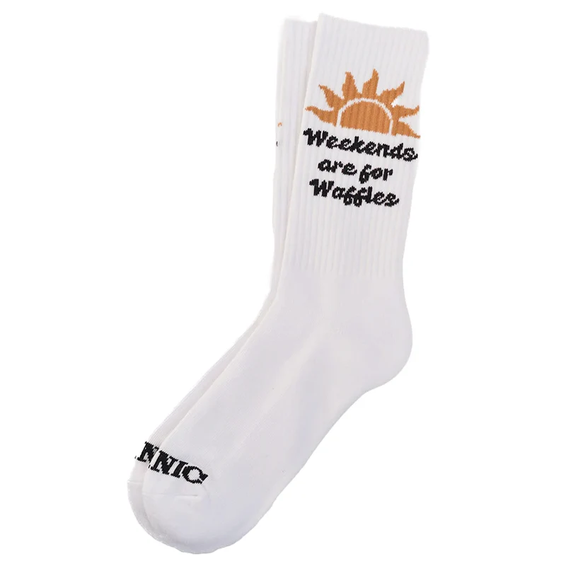 Weekends are for Waffles Socks-