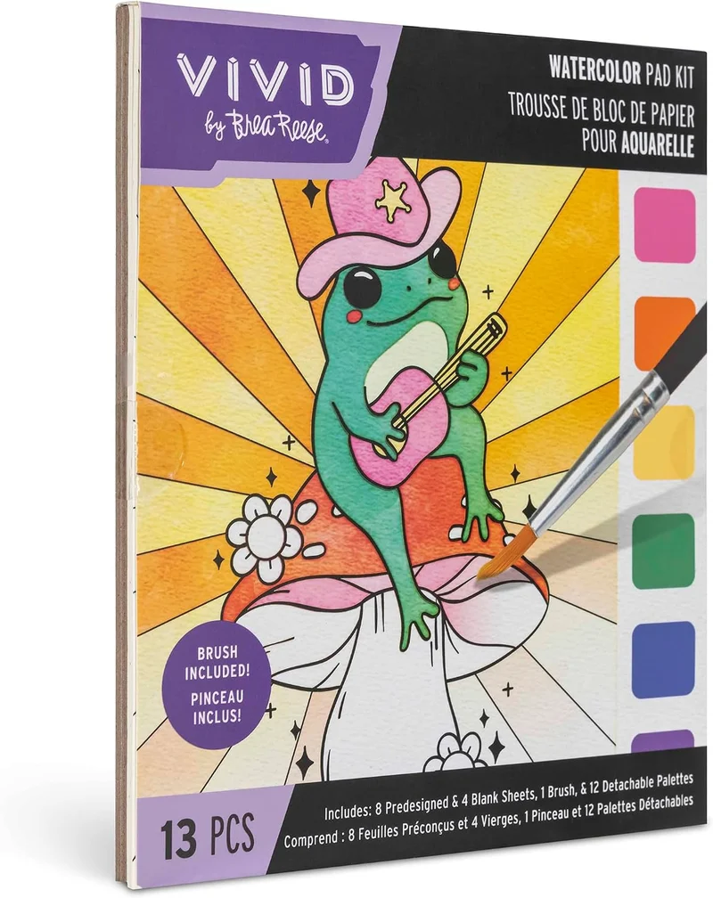 Vivid by Brea Reese Watercolor Pad Kit Western DIY Art Activity