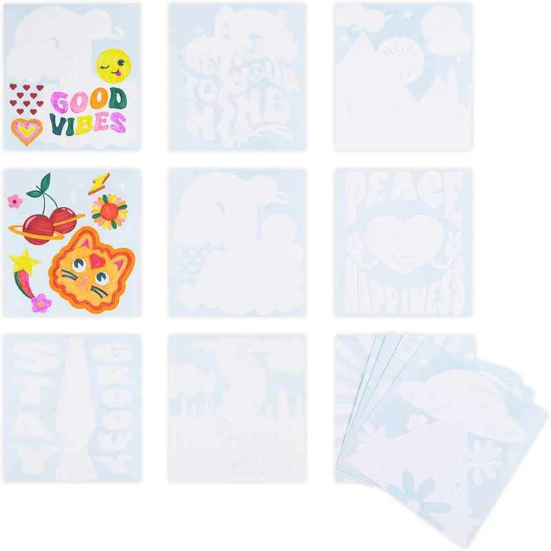 Brea Reese Vivid Marker Color-By-Number Kit Good Vibes