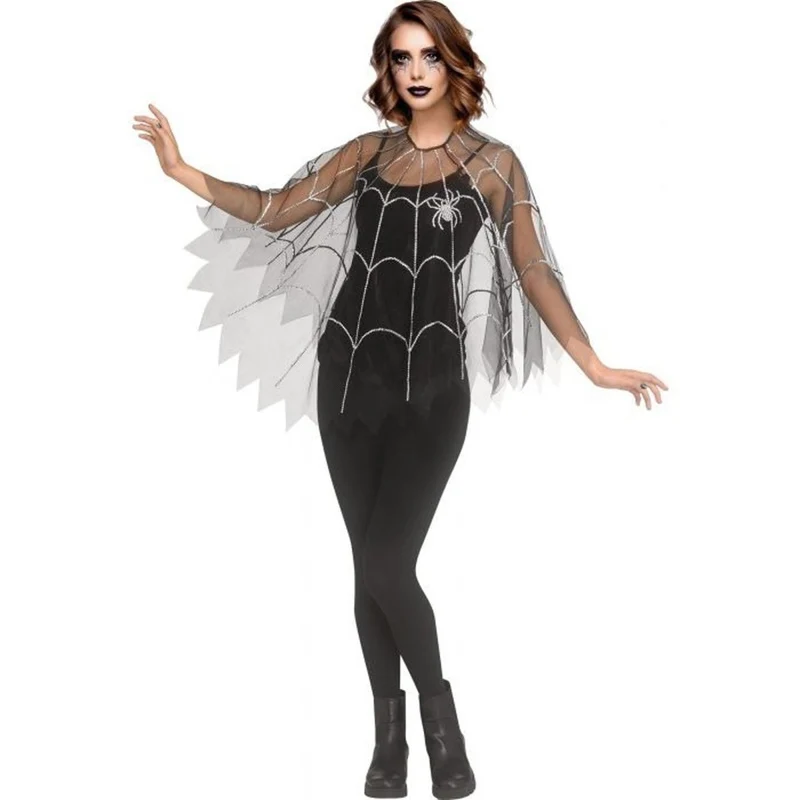 Gem Mesh Bling Poncho for Adults