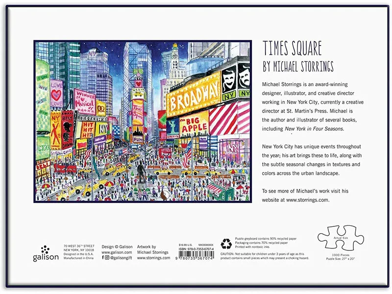 Puzzle Times Square - 1000 pièces - Galison