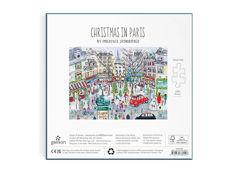 Puzzle Christmas in Paris - 1000 pièces - Galison