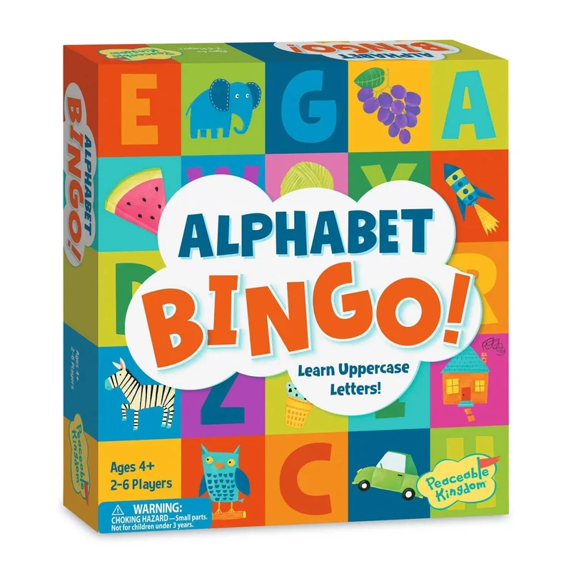 Alphabet Bingo Board Game Ages 4+