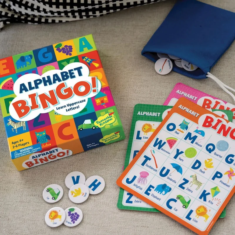 Alphabet Bingo Board Game Ages 4+