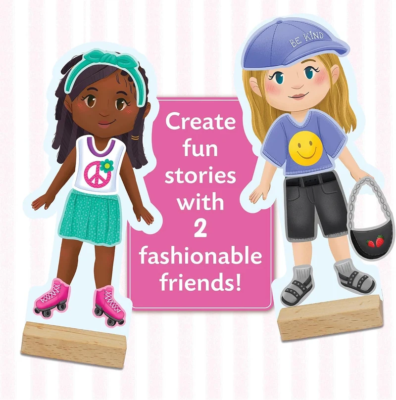 Peaceable Kingdom Fashion Friends Magnetic Dress Up Playset 50+ Pieces