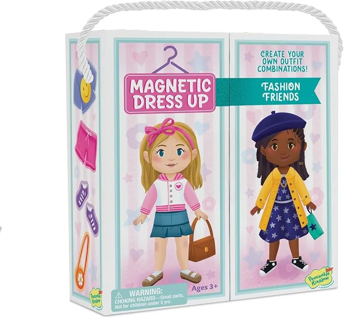 Peaceable Kingdom Fashion Friends Magnetic Dress Up Playset 50+ Pieces