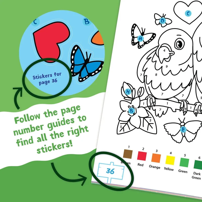 Peaceable Kingdom Animals Sticker Activity Book 200+ Colorful Stickers